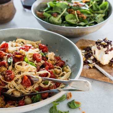 Roasted tomato linguini